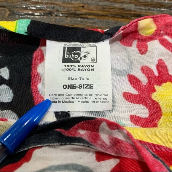 Mr Buho Sarong Vibrant Swim Cover Wrap Skirt Skull Design - Picture 8 of 12